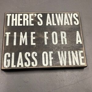 Primitives by Kathy Phillips WINE SIGN